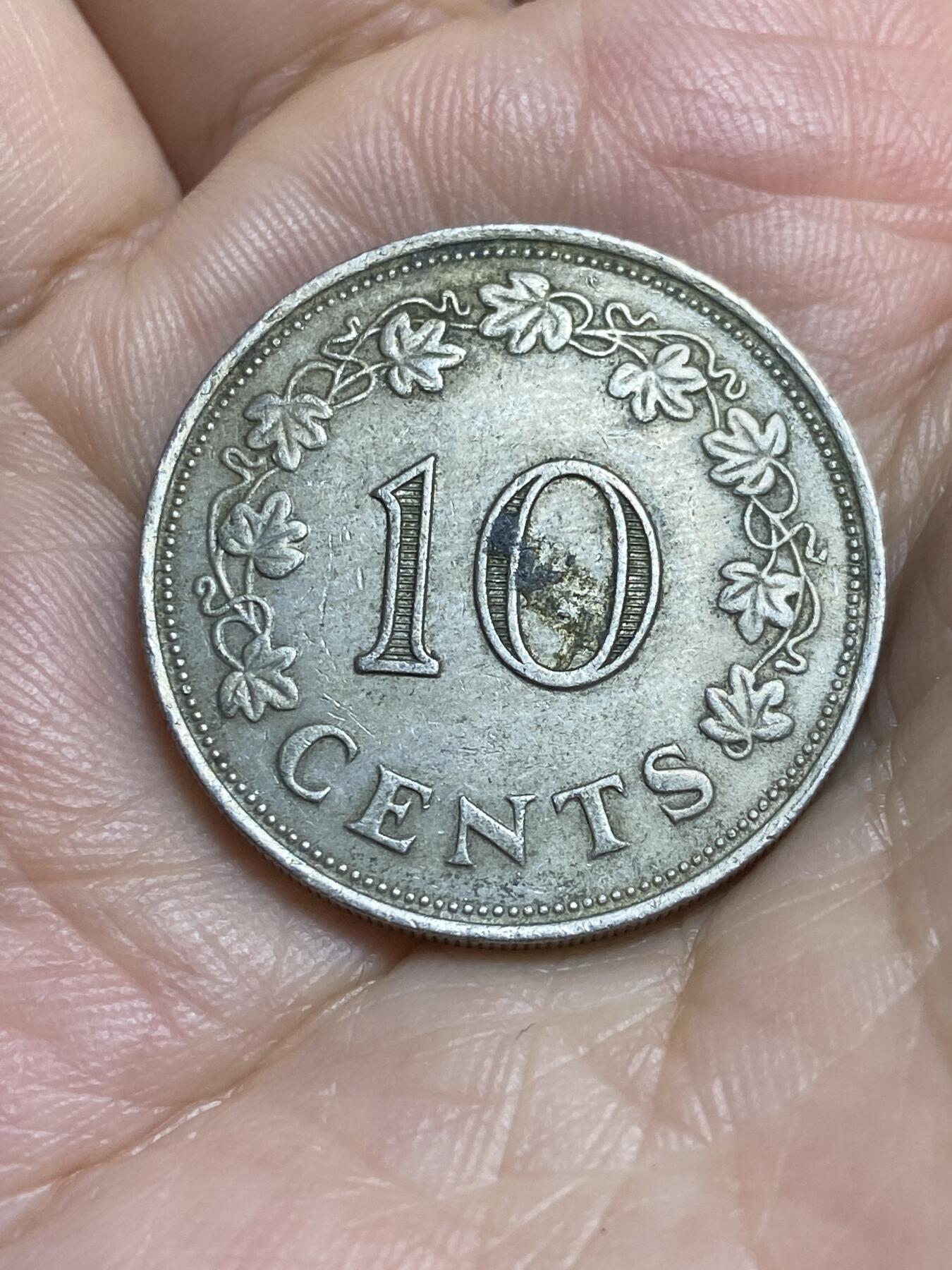 2025年第八十五场(总第一百一十一场）外国好品散币(免佣金) 马耳他🇲🇹1972年10分(第一套流通硬币，首发年)