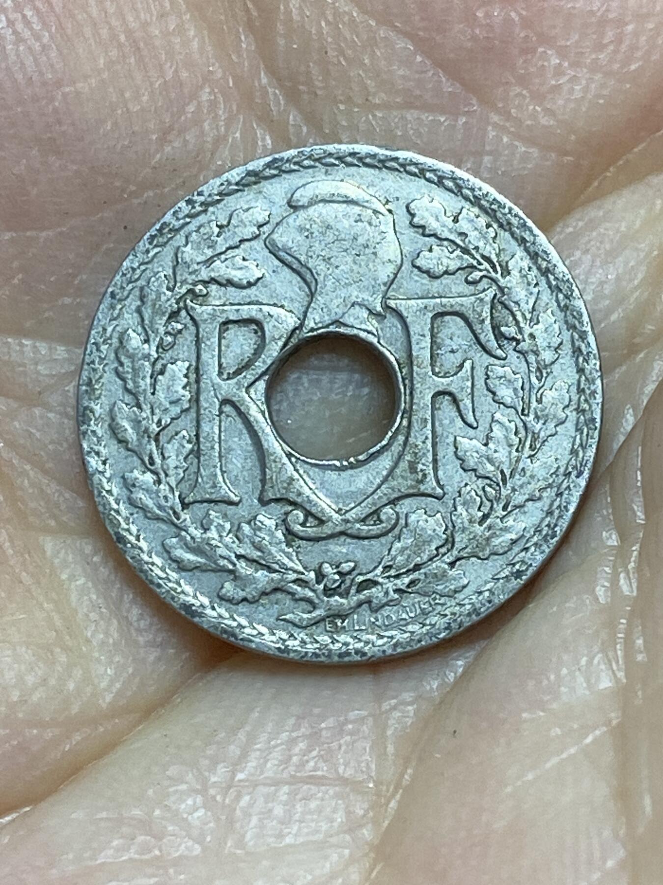2025年第八十五场(总第一百一十一场）外国好品散币(免佣金) 法国🇫🇷1924年5生丁