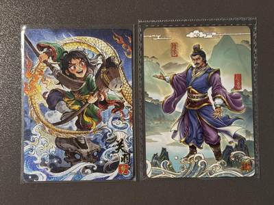 【香脆酥甜 红花少年】小王子卡拍第十五场  - 卡游三国 水淹七军山河暮歌 关羽➕陈宫 