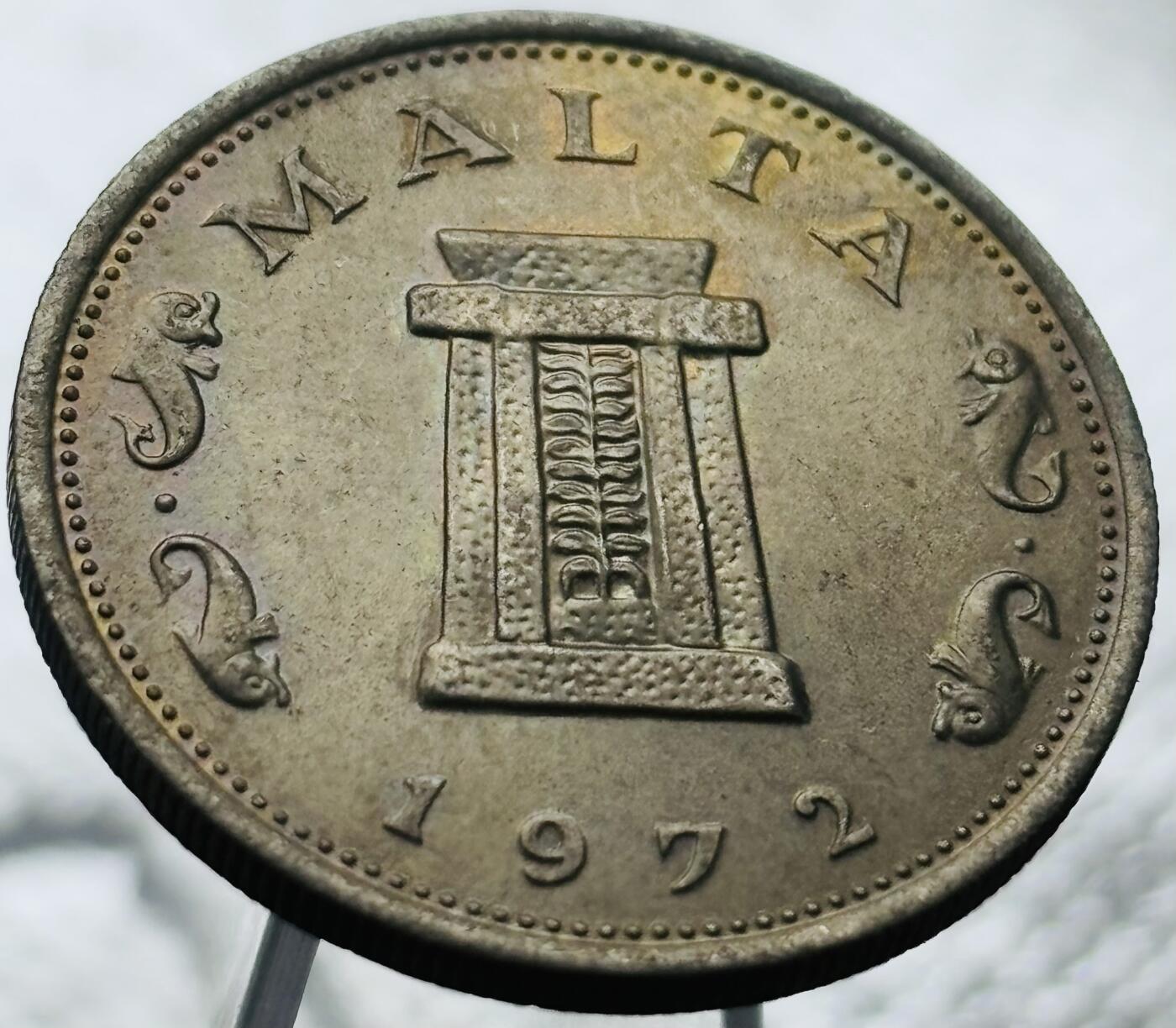 文馨钱币收藏第 269 场，长期接收代拍品 原光品相 1972 年马耳他 5 米尔