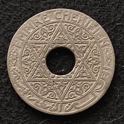 【全场包邮】纯粹捡漏拍457场 - 法属摩洛哥1921年25分-稀少双标志版