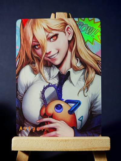 第13期~扫码加群抽红包得[包邮券]★★一大波美女场★★ 免费收拍品中【琦卡当当铺】(分享有奖) - ARTGERM-动漫美女-电锯人-彩闪-1个