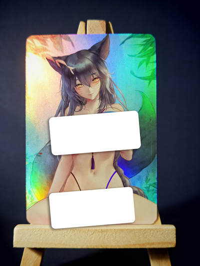 第13期~扫码加群抽红包得[包邮券]★★一大波美女场★★ 免费收拍品中【琦卡当当铺】(分享有奖) - SANKA-耳娘黑发-彩闪-1张