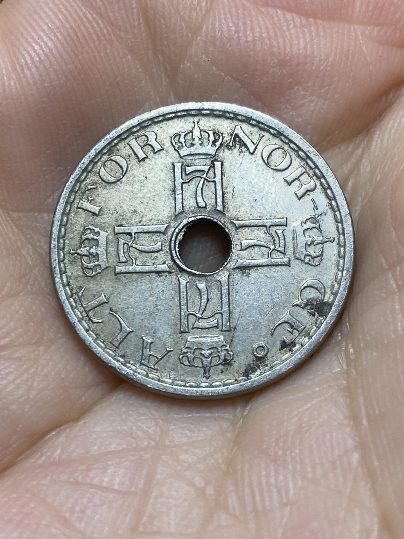 2025年第八十五场(总第一百一十一场）外国好品散币(免佣金) 挪威🇳🇴1927年50欧尔(哈康七世时期，第四版早期年份)