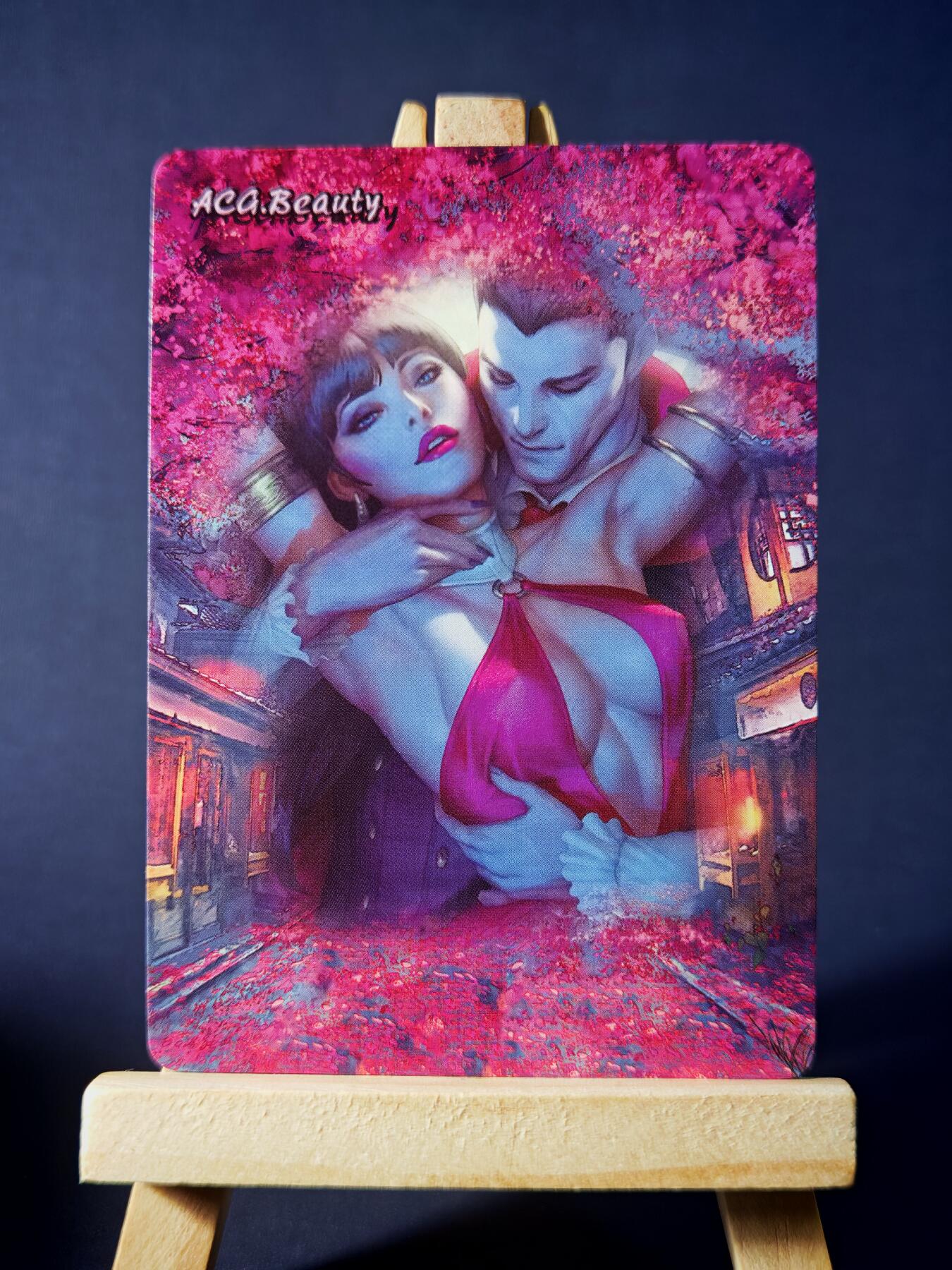 第13期~扫码加群抽红包得[包邮券]★★一大波美女场★★ 免费收拍品中【琦卡当当铺】(分享有奖) ARTGERM-动漫美女-吸血鬼-彩闪-1个