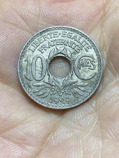 2025年第八十五场(总第一百一十一场）外国好品散币(免佣金) - 法国🇫🇷1919年10生丁