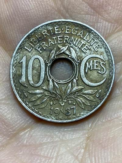 2025年第八十五场(总第一百一十一场）外国好品散币(免佣金) - 法国🇫🇷1937年10生丁