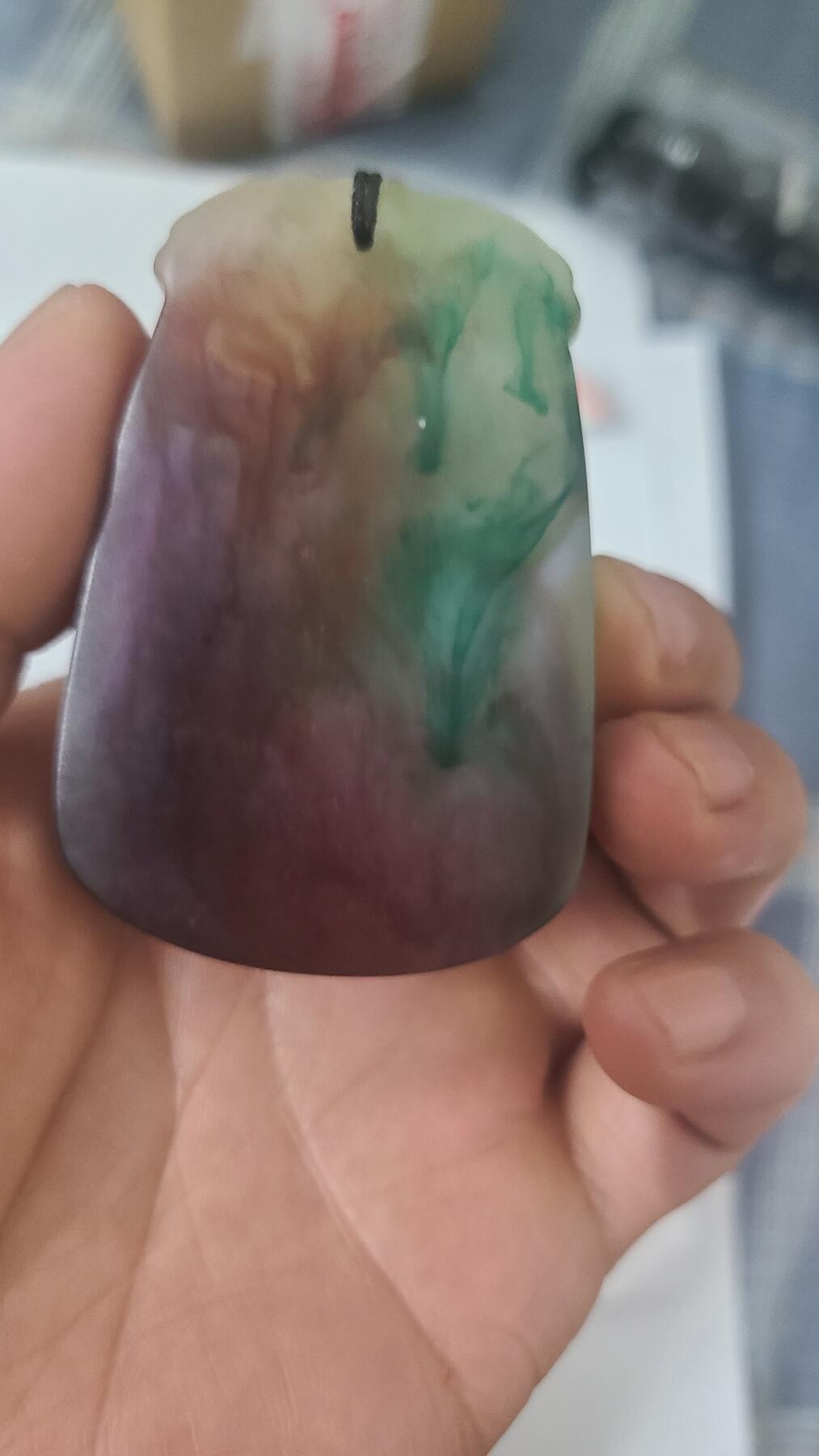 蓬莱岛毒液超七观音菩萨沉香吊坠一个，