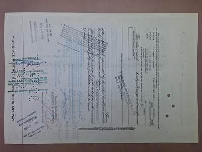 狮子猫股票债券纸品第三期 美国1966年克伦威尔—科利尔出版公司