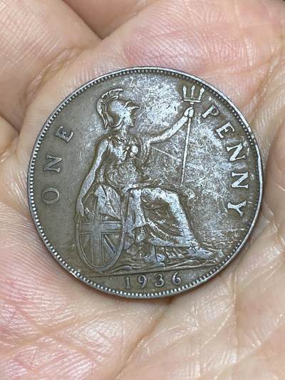 2025年第八十五场(总第一百一十一场）外国好品散币(免佣金) - 英国🇬🇧1936年1便士(乔治五世逝世年，第三版关门年)