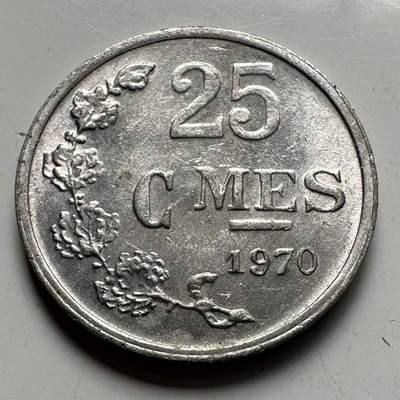 🌹外币初藏🌹🐯2025年第96场 周二无佣金特价场 - 卢森堡1970年25分