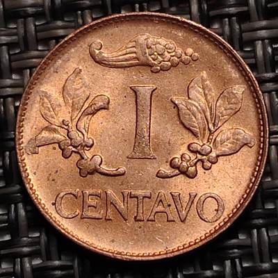 布加迪🐬～世界钱币(上海)🌾第 239 期 /  各国套币和散币 - 哥伦比亚🇨🇴 1967年 1分