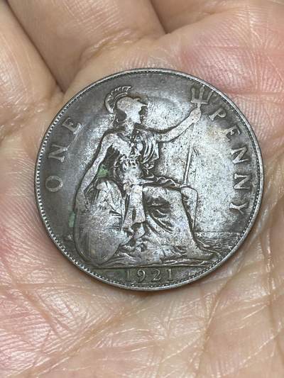 2025年第八十五场(总第一百一十一场）外国好品散币(免佣金) - 英国🇬🇧1921年1便士(乔治五世第一版)