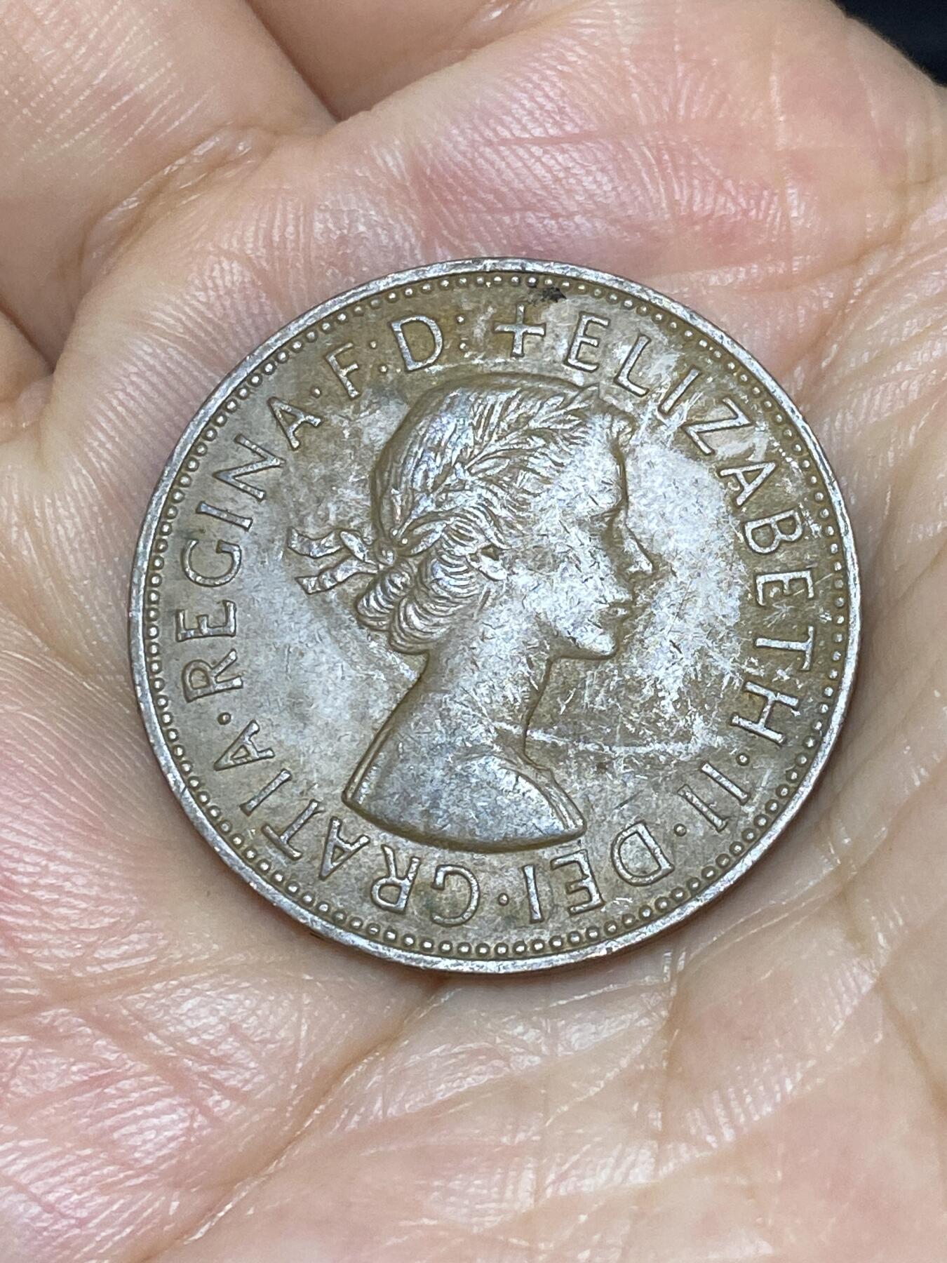 2025年第八十五场(总第一百一十一场）外国好品散币(免佣金) 英国🇬🇧1964年1便士(伊丽莎白二世青年桂冠，第二版)