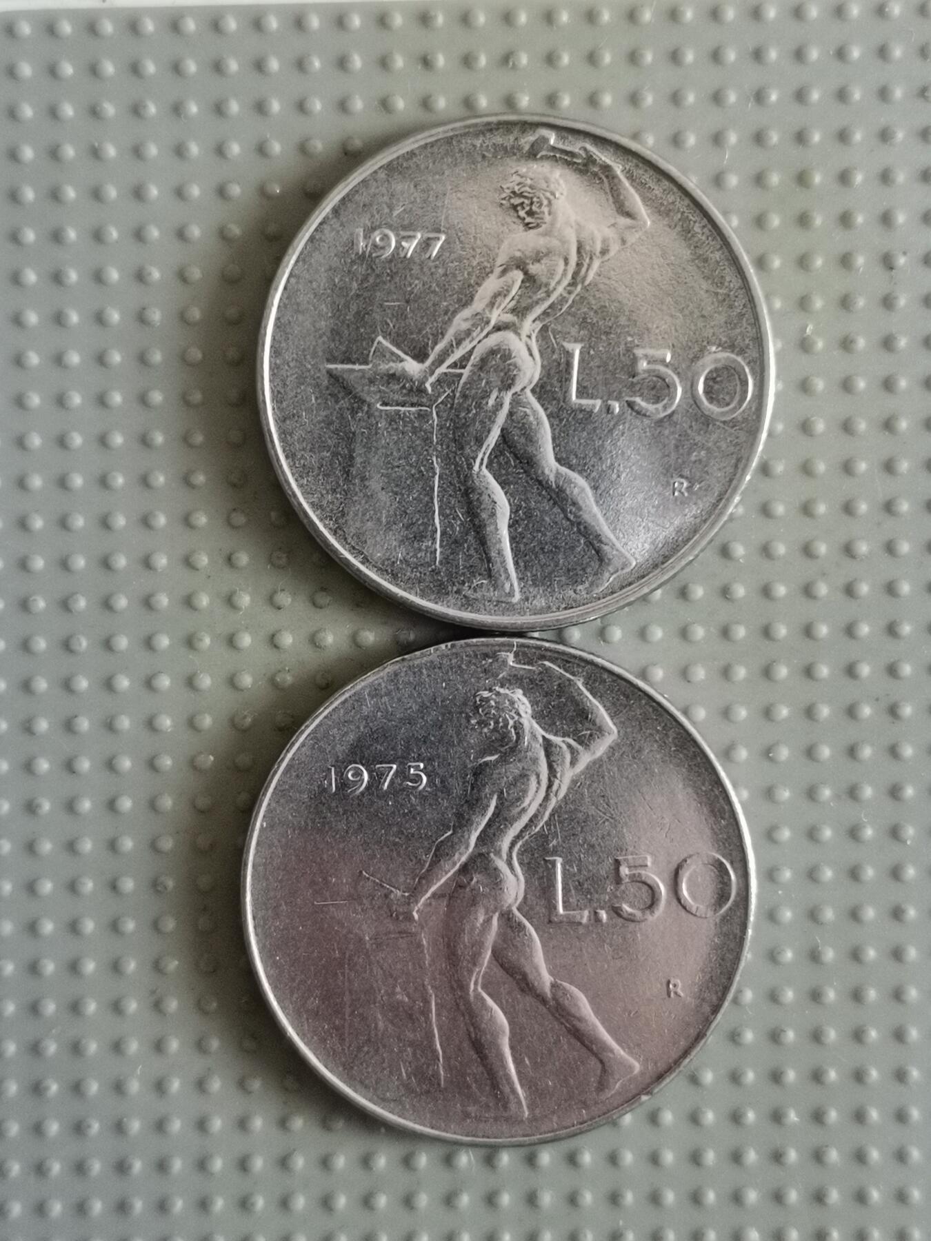2025年第78场各国散币拍卖（总第78场）寄存超过3个月已拍品陆续发出 意大利50里拉2枚