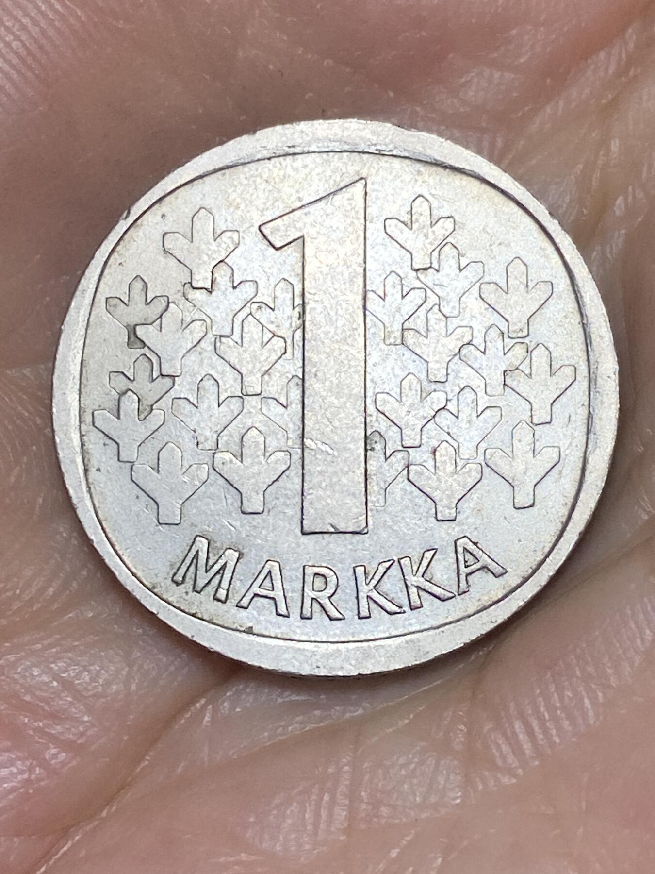 2025年第八十五场(总第一百一十一场）外国好品散币(免佣金) 芬兰🇫🇮1977年1马克(K标)