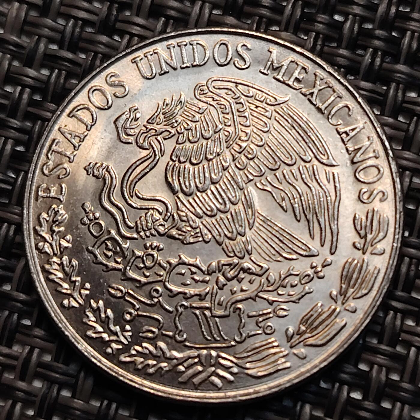 布加迪🐬～世界钱币(上海)🌾第 239 期 /  各国套币和散币 墨西哥🇲🇽 1977年 50分 印加人头像