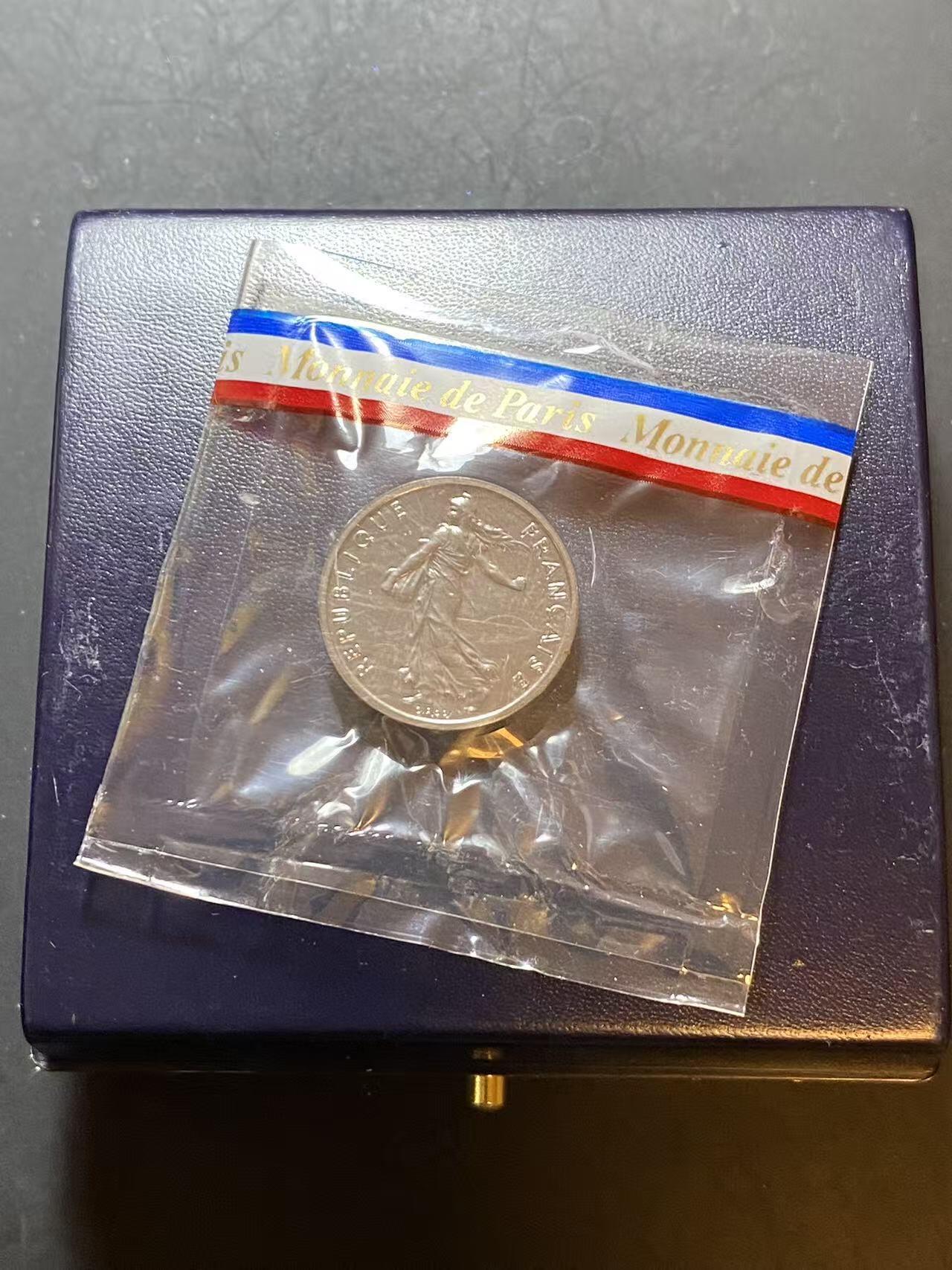 ❤️【币观天下】❤️ 第322期钱币拍卖- 2025.9.5周五晚上6点半场-长期征集拍品 1980年法国1/2法郎加厚镍币
