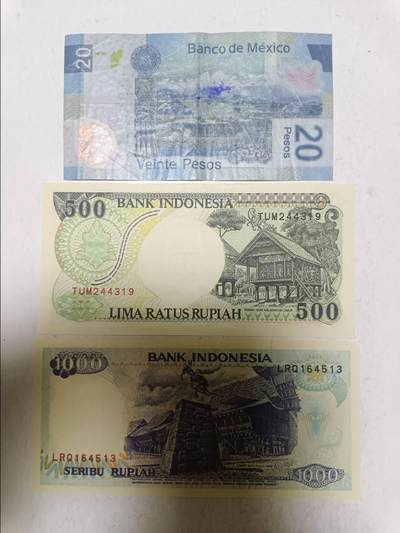 【20250905】非全新纸币第282场 外国3张纸币