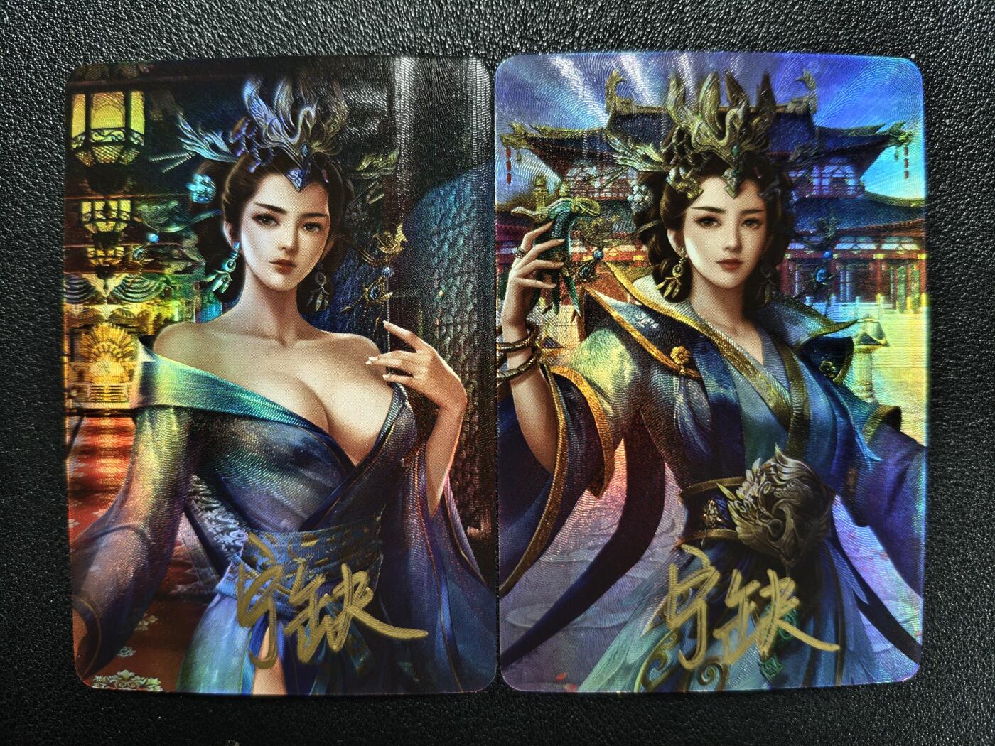 天玑星卡拍第119期《9.4周四截拍》持续收拍收评中 满赠卡需备注 【亲签卡】宁缺卡牌 夏姬 粗彩 两张