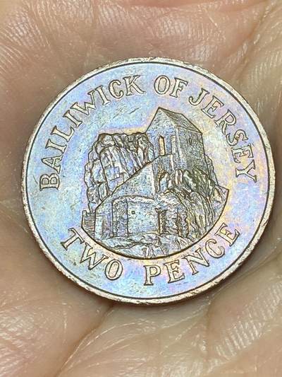 2025年第八十五场(总第一百一十一场）外国好品散币(免佣金) - 英属泽西岛🇯🇪1984年2便士(伊丽莎白二世中年花冠，十进制第三版)
