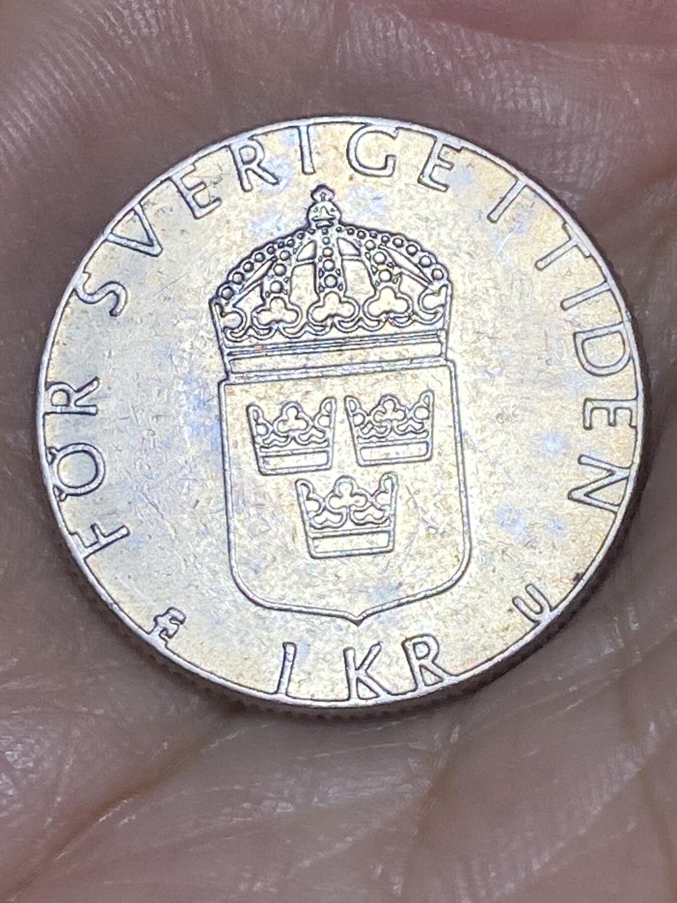 2025年第八十五场(总第一百一十一场）外国好品散币(免佣金) 瑞典🇸🇪1983年1克朗(卡尔十六世古斯塔夫时期，第二版铜镍材质)