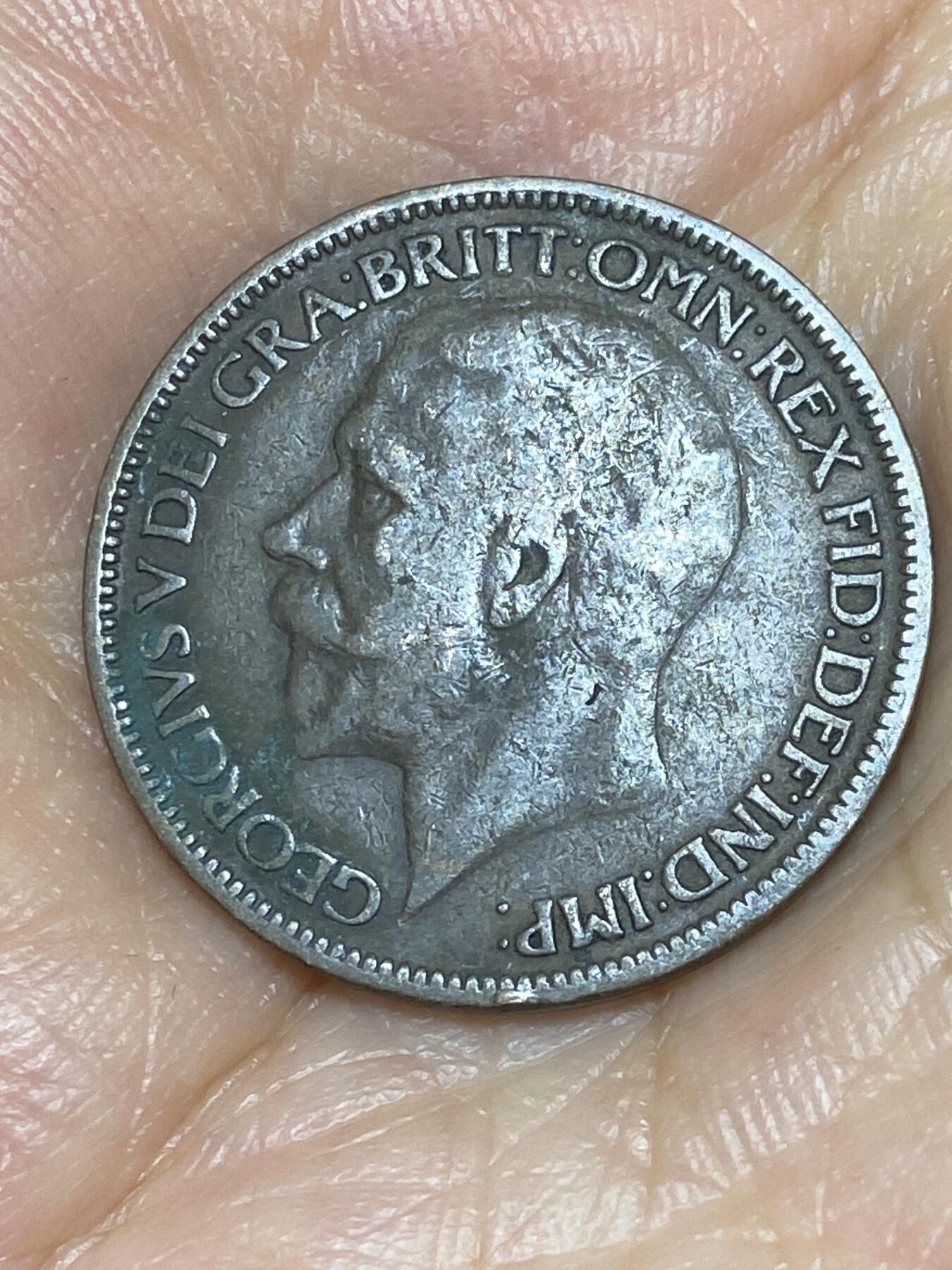 2025年第八十五场(总第一百一十一场）外国好品散币(免佣金) 较少见–英国🇬🇧1926年半便士(乔治五世第二版，仅发行3年)