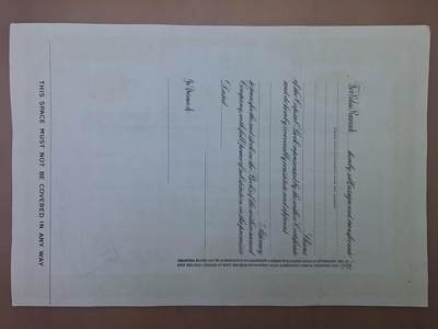 狮子猫股票债券纸品第三期 美国1953年罗克韦尔弹簧和车轴公司