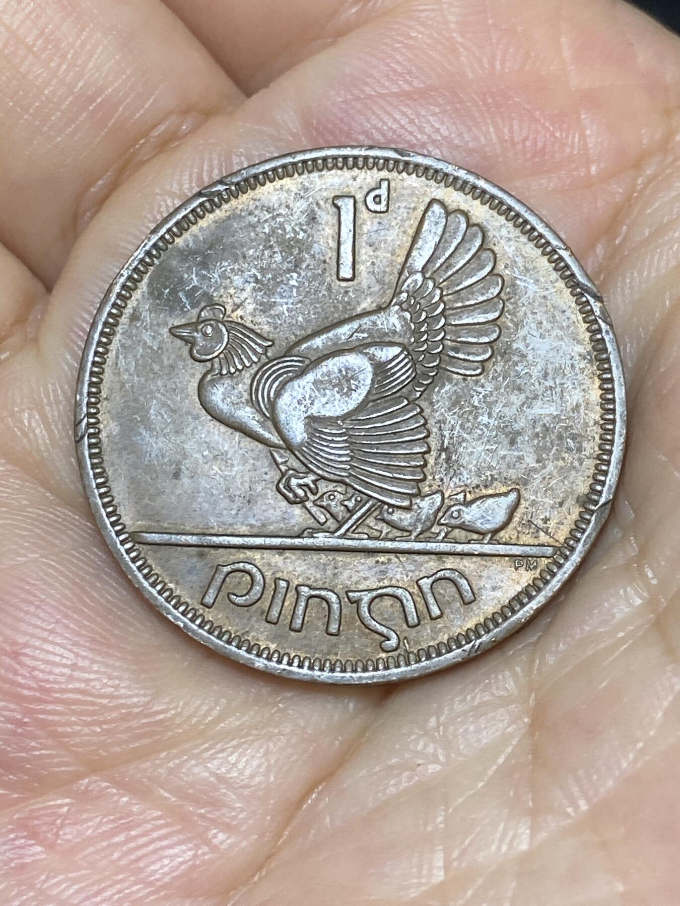 2025年第八十五场(总第一百一十一场）外国好品散币(免佣金) 爱尔兰🇮🇪1968年1便士(共和国时期，第一套关门年)