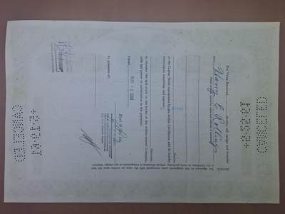 狮子猫股票债券纸品第三期 美国1961年联邦石油精炼股份有限公司