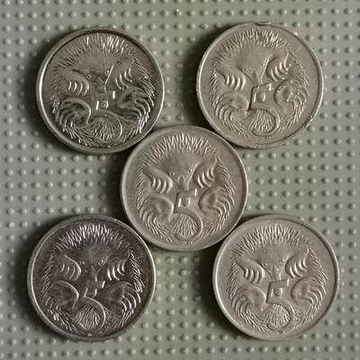 2025年第79场各国散币拍卖（总第79场） - 澳大利亚5分5枚