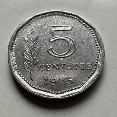 🌹外币初藏🌹🐯2025年第96场 周二无佣金特价场 - 阿根廷1973年五分