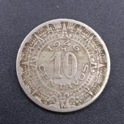【淘币小摊】实时拍第七百三十一拍  散币场  满百包邮可预留二周 每周一统一发货   - 墨西哥1946年10分镍币