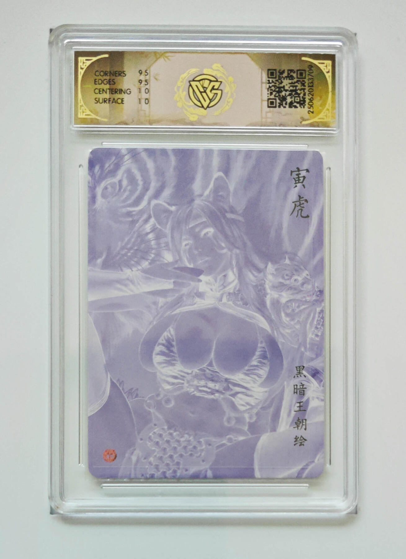 阳大大卡牌拍卖第70期（持续收拍品，周五晚上九点截拍，进群福利早知道） 【10分】焱卡文化 黑暗王朝 寅虎 浮雕折光