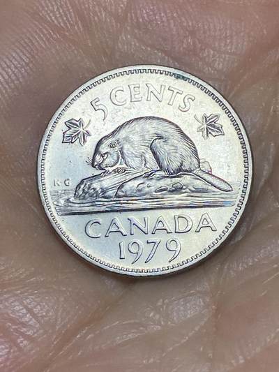 2025年第八十五场(总第一百一十一场）外国好品散币(免佣金) - 加拿大🇨🇦1979年5分(伊丽莎白二世中年花冠，第二版首发年仅发行3年)