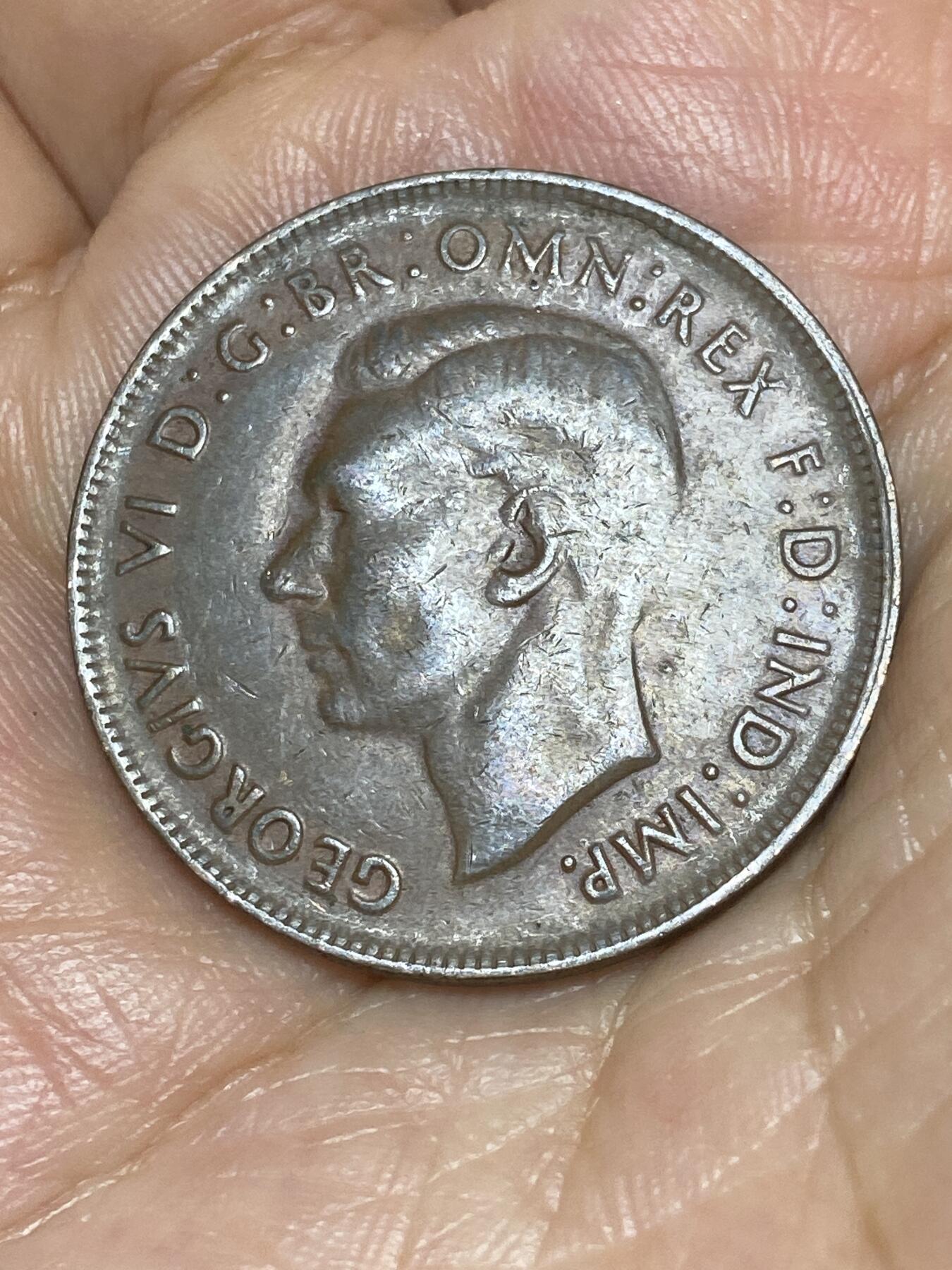 2025年第八十五场(总第一百一十一场）外国好品散币(免佣金) 透打–澳大利亚🇦🇺1942年(乔治六世第一版)
