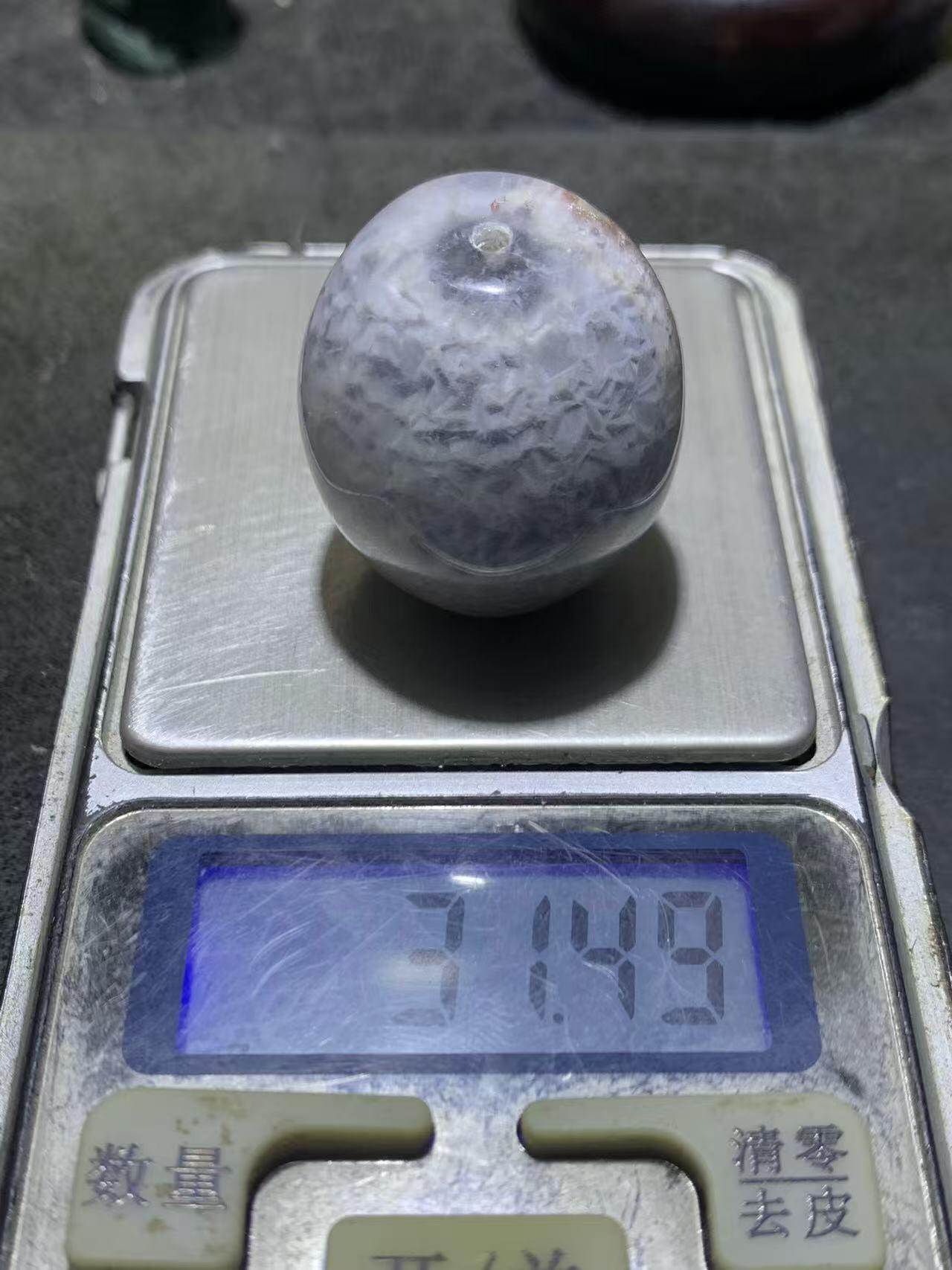 精美冻料满冰花纹糖心料象形一线天战国红玛瑙大桶珠一颗
