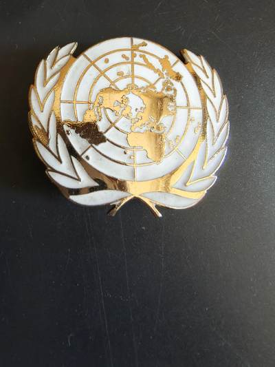 老王徽章第146期 - 联合国维和部队帽徽 