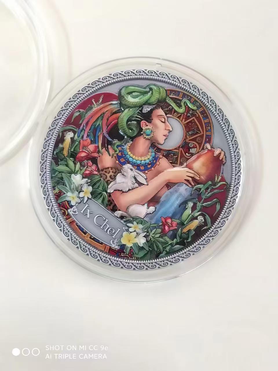 ❤️【币观天下】❤️ 第322期钱币拍卖- 2025.9.5周五晚上6点半场-长期征集拍品 加纳2021年50克, 穆夏名画:健康女神系列-