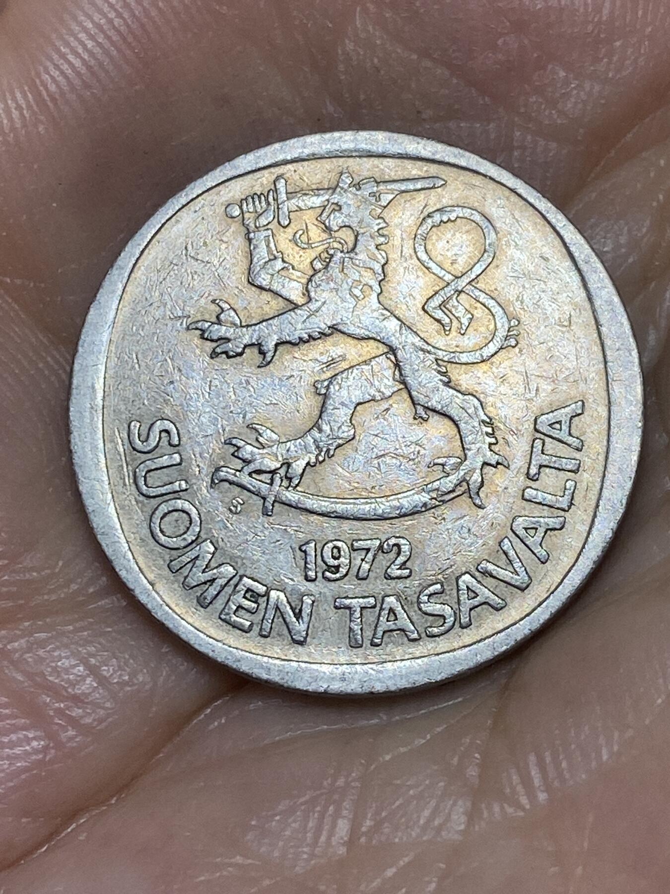 2025年第八十五场(总第一百一十一场）外国好品散币(免佣金) 芬兰🇫🇮1972年1马克(S标)