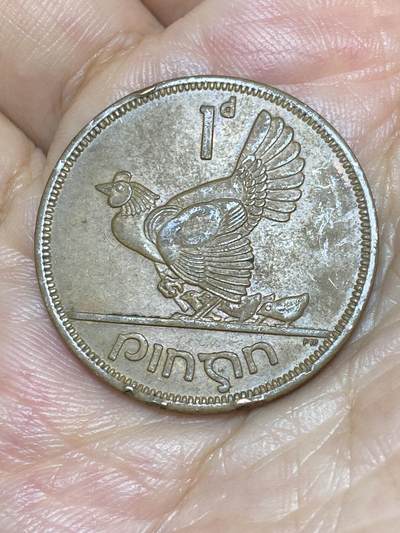 2025年第八十五场(总第一百一十一场）外国好品散币(免佣金) - 爱尔兰🇮🇪1966年1便士(共和国时期，第一套)