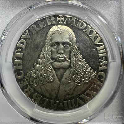 1928德国画家丢勒纪念银章PCGS MS63 - 1928德国画家丢勒纪念银章PCGS MS63