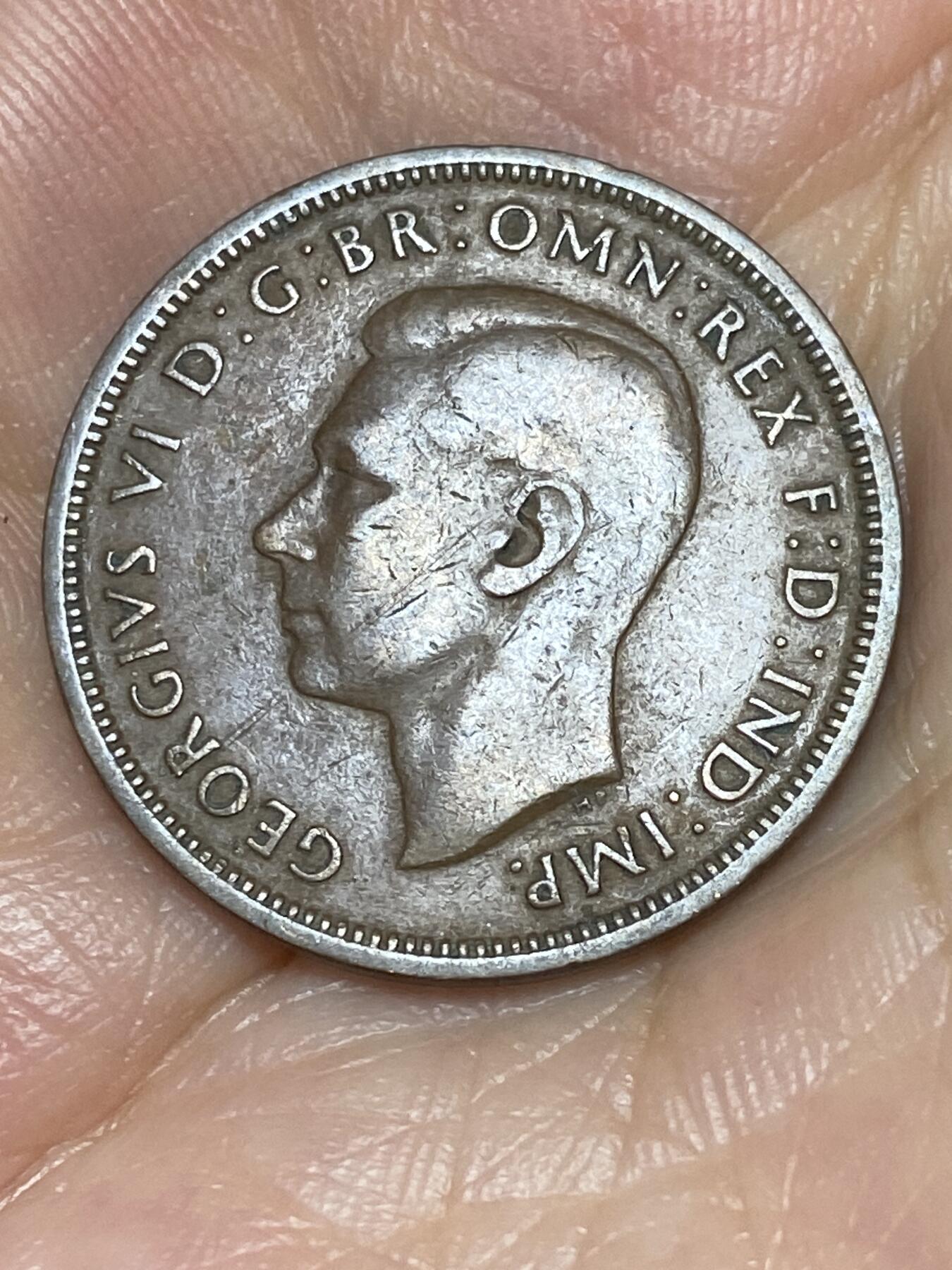 2025年第八十五场(总第一百一十一场）外国好品散币(免佣金) 英国🇬🇧1938年半便士(乔治六世第一版)