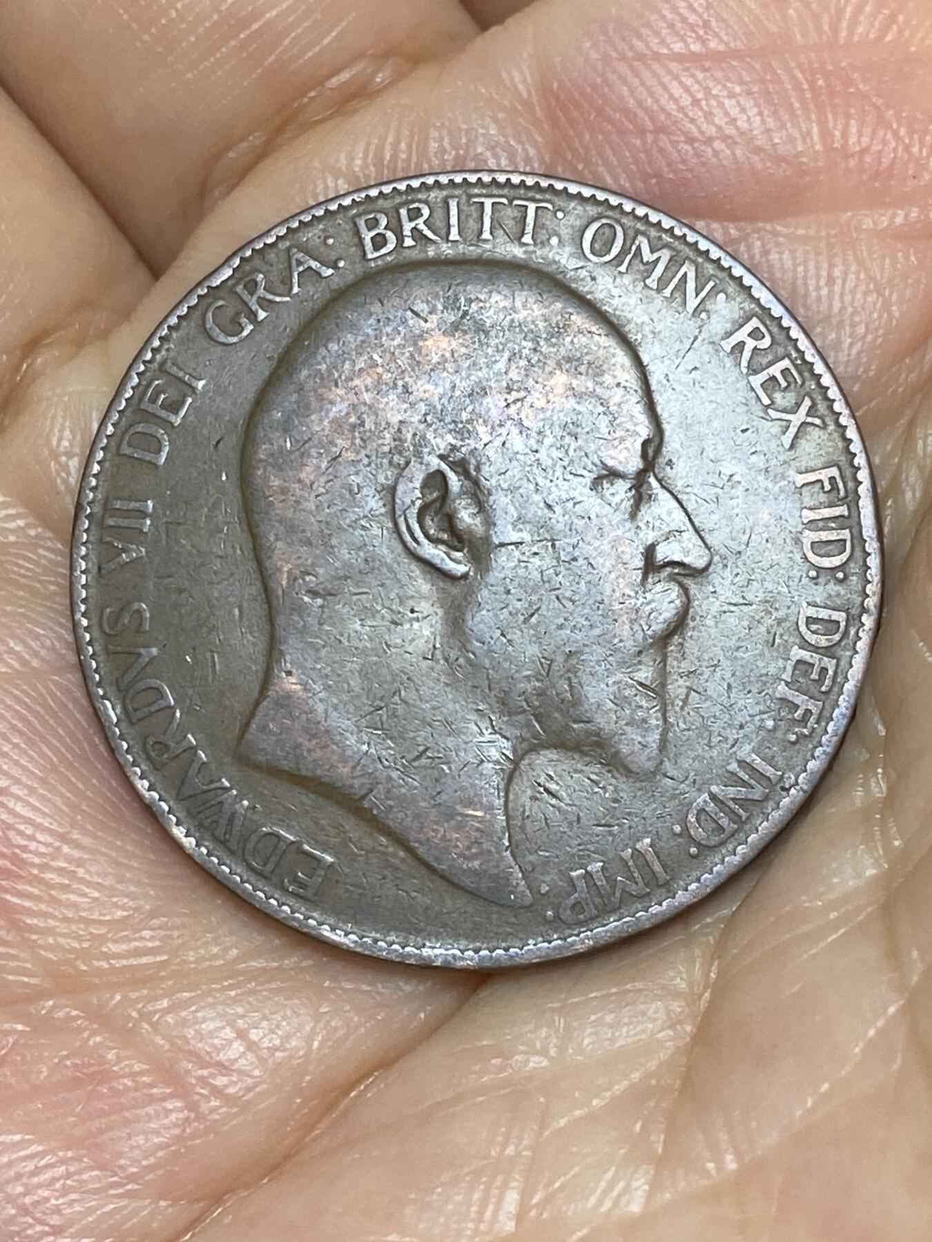 2025年第八十五场(总第一百一十一场）外国好品散币(免佣金) 英国🇬🇧1907年1便士(爱德华七世时期)