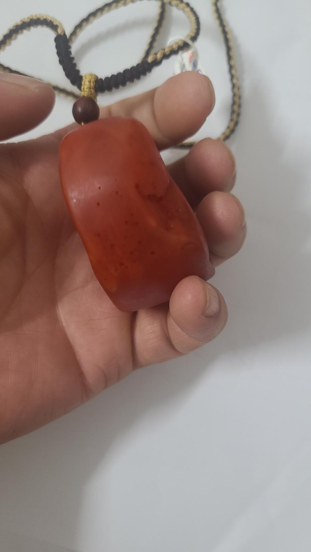 富森红土回流虫眼料吊坠如图一个