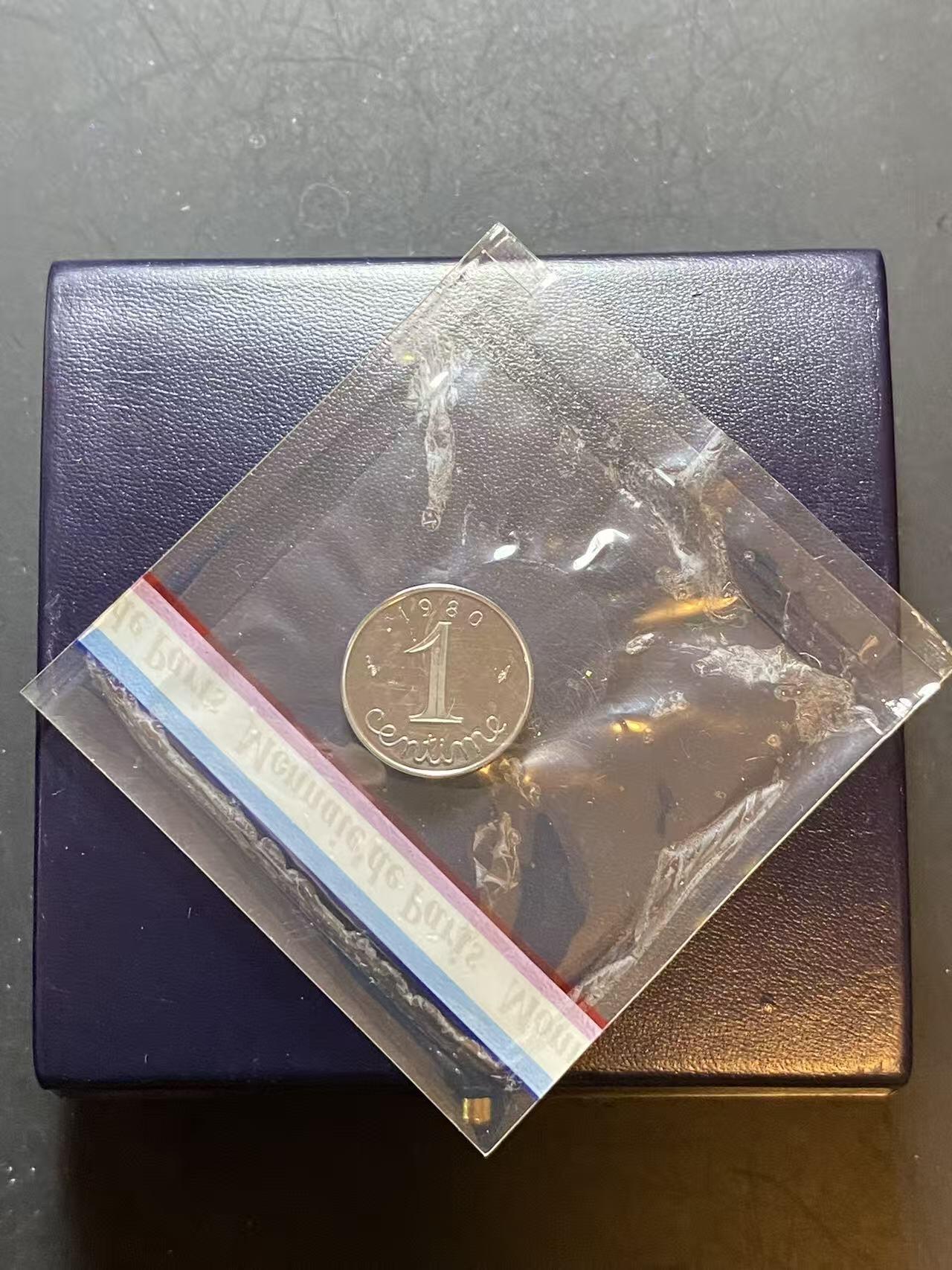 ❤️【币观天下】❤️ 第322期钱币拍卖- 2025.9.5周五晚上6点半场-长期征集拍品 1980年法国1生丁加厚镍币