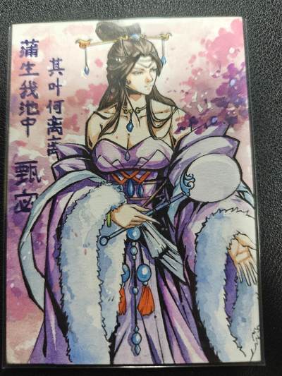 天玑星卡拍第119期《9.4周四截拍》持续收拍收评中 满赠卡需备注 - 【手绘卡】RUBICK 三国手绘 甄宓 洛神 手绘卡