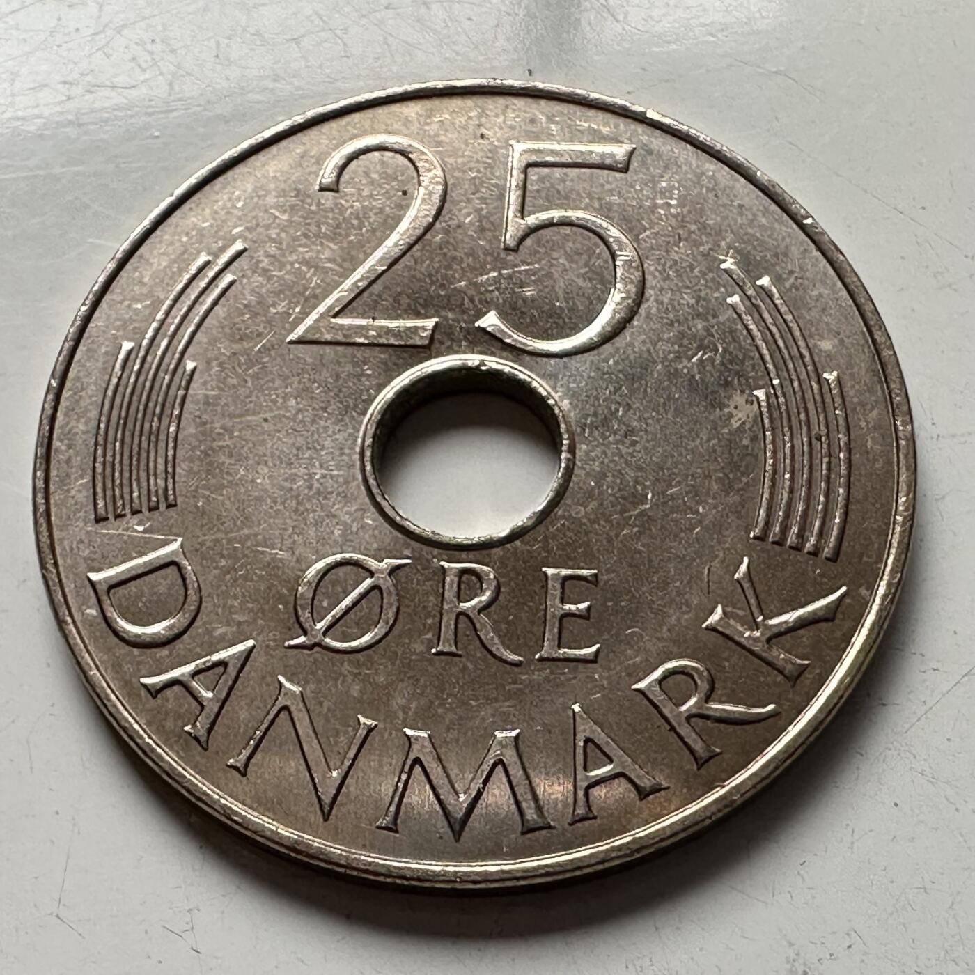 🌹外币初藏🌹🐯2025年第96场 周二无佣金特价场 丹麦1984年25欧尔