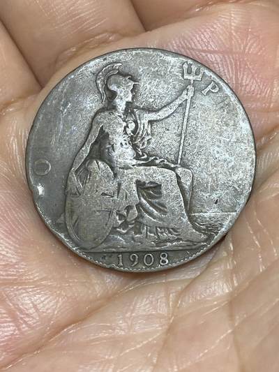 2025年第八十五场(总第一百一十一场）外国好品散币(免佣金) - 英国🇬🇧1908年1便士(爱德华七世时期)