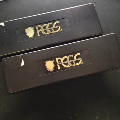 【全场包邮】纯粹捡漏拍458场 - 【收藏工具】PCGS评级币收纳盒20枚装黑盒2个